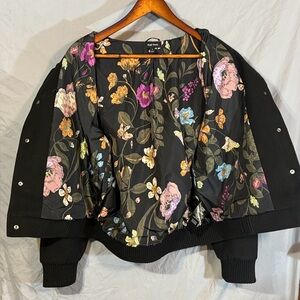 Well Worn Black Varsity Jacket for Women